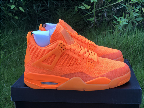 Air Jordan 4 Flyknit orange red woven_ number AQ3559-800. Full code shipment 40-47.5-7d71f3b9